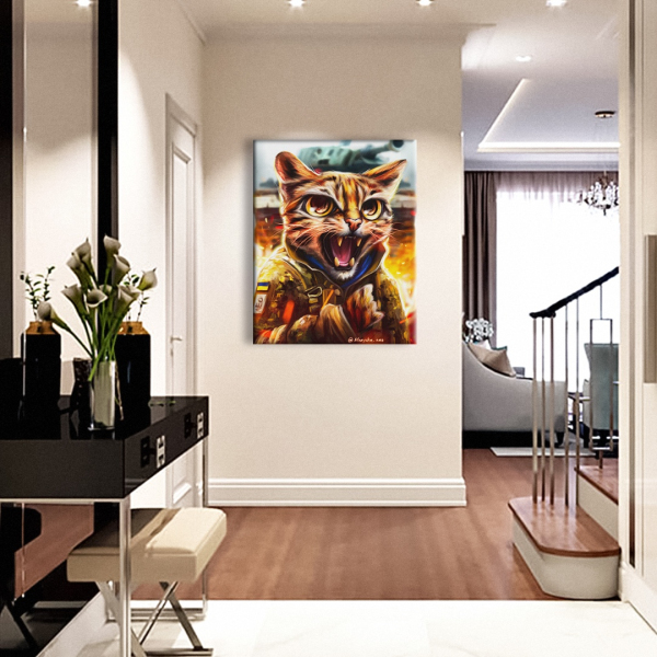 Постер на полотні - Котик Леопард ©Маріанна Пащук