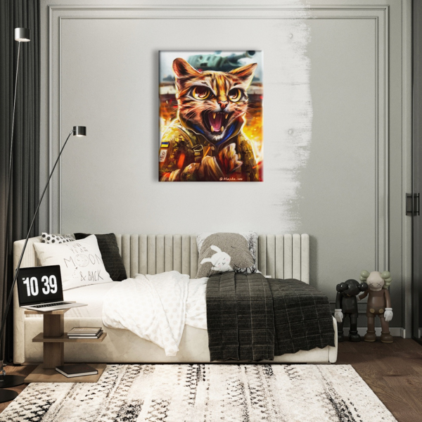 Постер на полотні - Котик Леопард ©Маріанна Пащук