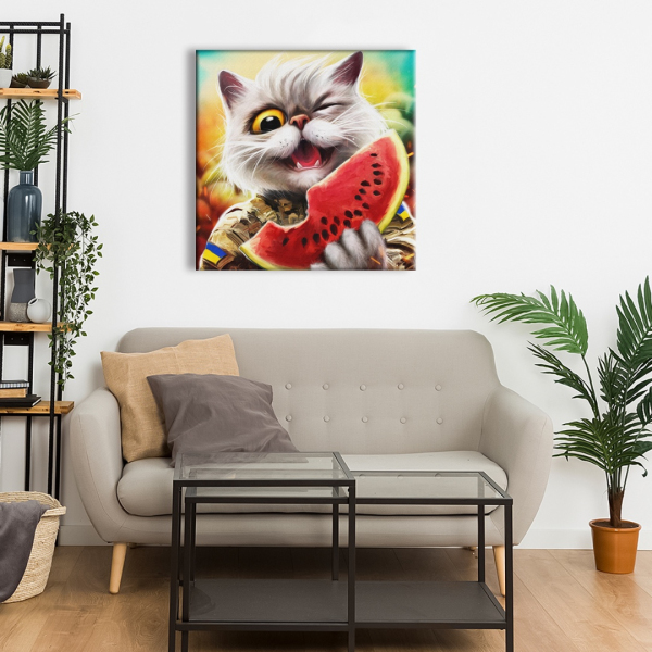 Постер на полотні - Котик-Херсон ©Марианна Пащук