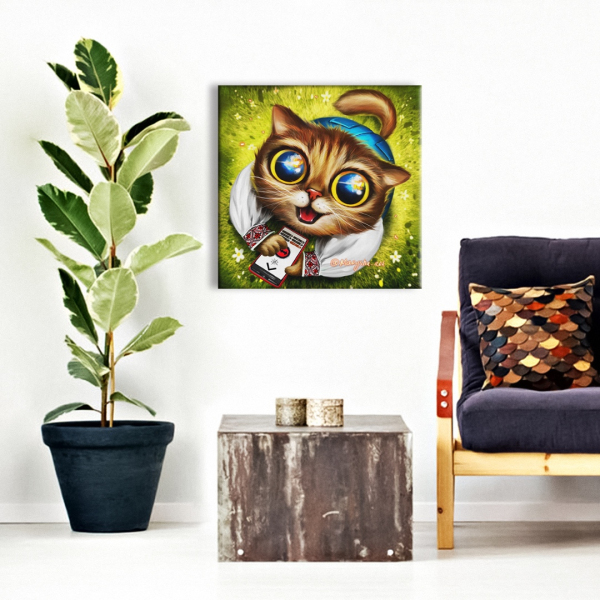 Постер на полотні - Котик ППО ©Маріанна Пащук