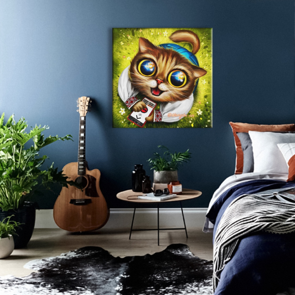 Постер на полотні - Котик ППО ©Маріанна Пащук