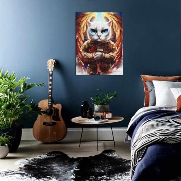 Постер на полотні - Котик Янгол ©Маріанна Пащук