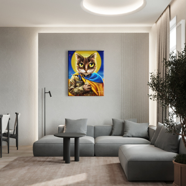 Постер на полотні - Котик-капеллан ©Марианна Пащук