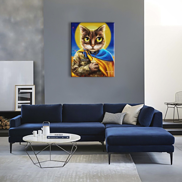 Постер на полотні - Котик-капеллан ©Марианна Пащук