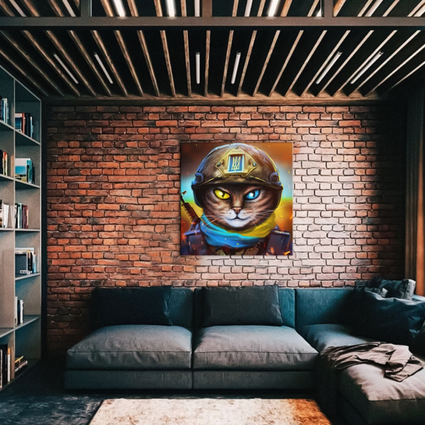 Постер на полотні - Кіт воїн ©Маріанна Пащук