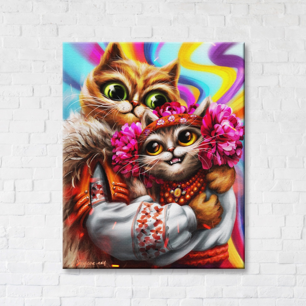 Постер на полотні - Лютневі котики ©Маріанна Пащук