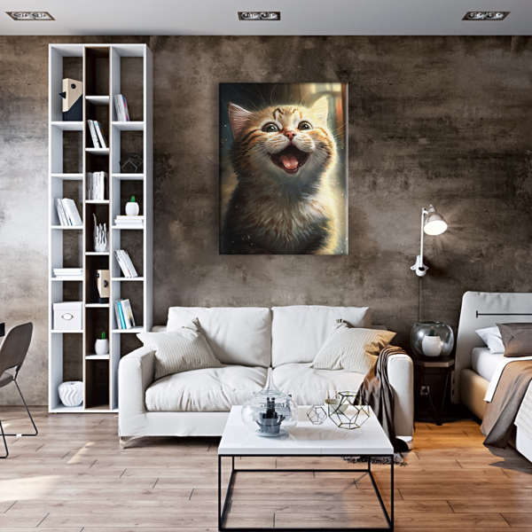 Постер на полотні - Котик-пухнастик ©Маріанна Пащук