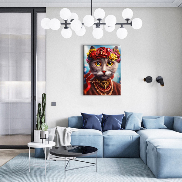 Постер на полотні - Киця-Леся Українка ©Маріанна Пащук