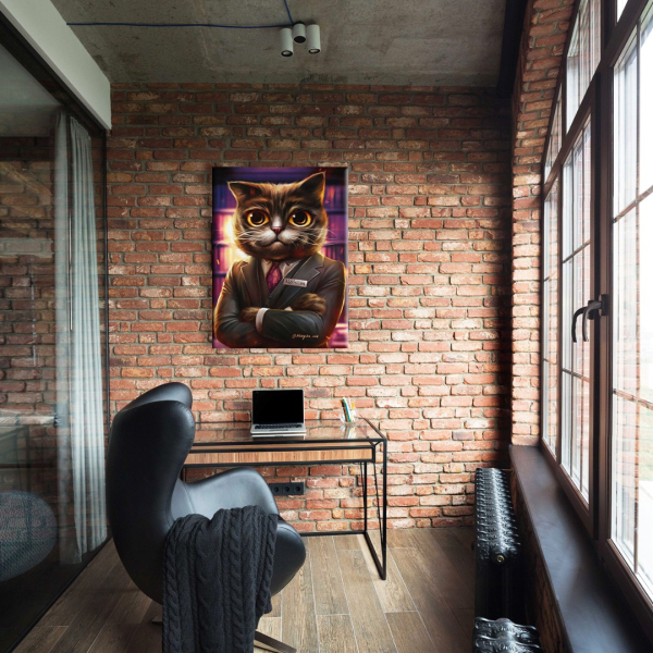 Постер на полотні - Котик адвокат ©Марианна Пащук