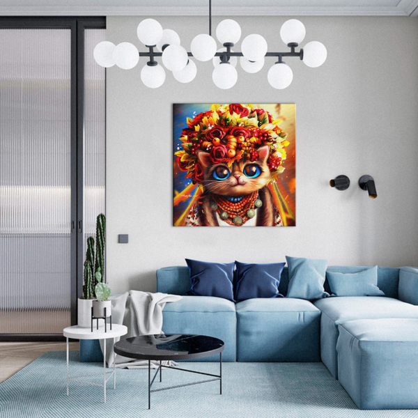 Постер на полотні - Киця-осінь ©Маріанна Пащук