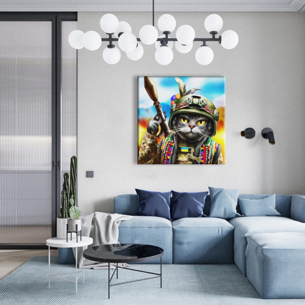 Постер на полотні - Котик Гуцул ©Марианна Пащук