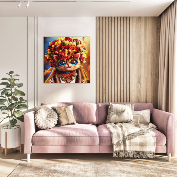 Постер на полотні - Киця-осінь ©Маріанна Пащук