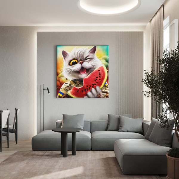 Постер на полотні - Котик-Херсон ©Маріанна Пащук