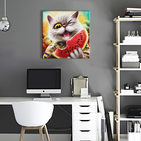 Постер на полотні - Котик-Херсон ©Маріанна Пащук