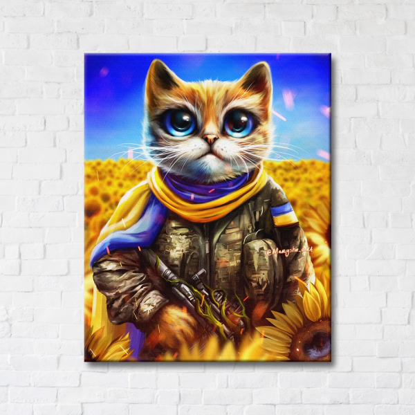 Постер на полотні - Кот воин ©Марианна Пащук