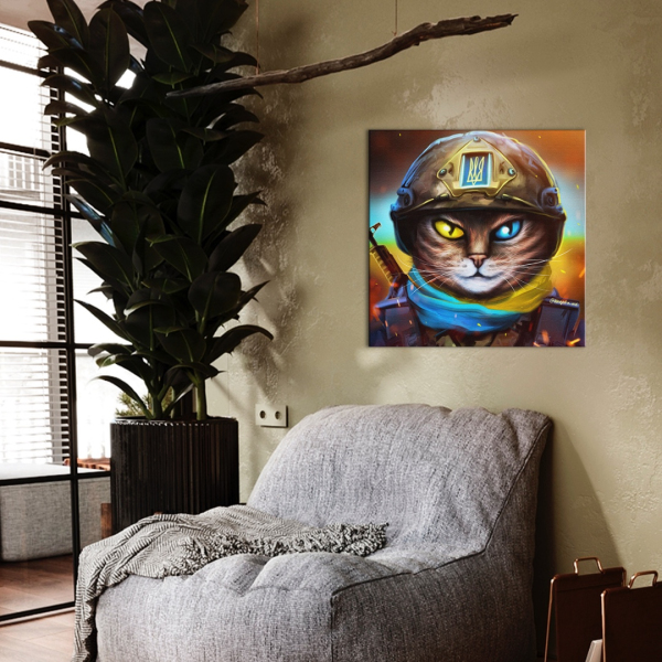 Постер на полотні - Кот воин ©Марианна Пащук