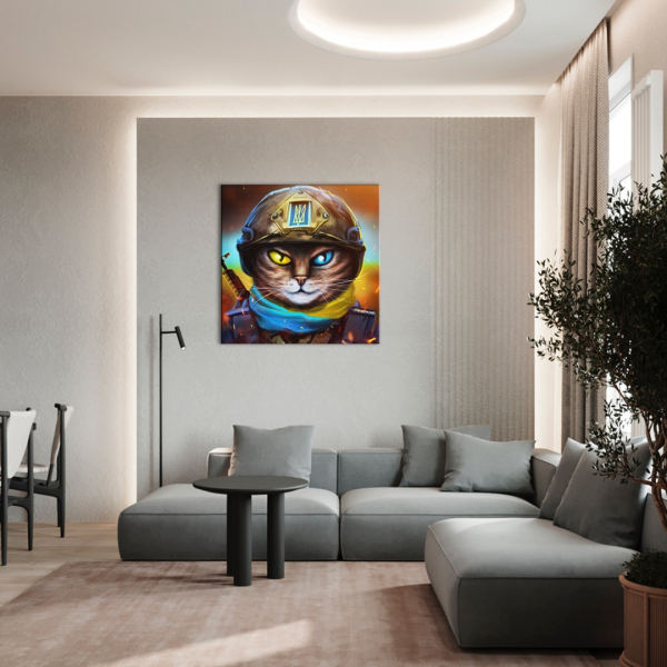 Постер на полотні - Кот воин ©Марианна Пащук