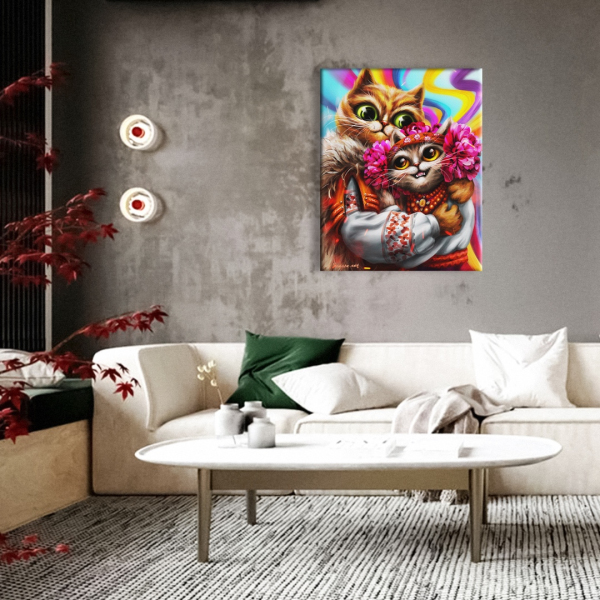 Постер на полотні - Лютневі котики ©Маріанна Пащук