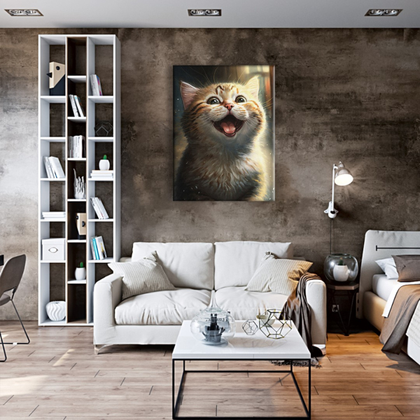 Постер на полотні - Котик-пушистик ©Марианна Пащук