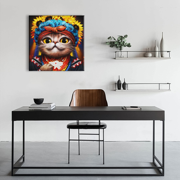 Постер на полотні - Киця Авторка ©Маріанна Пащук