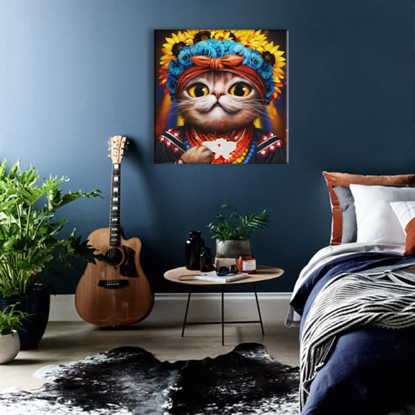 Постер на полотні - Киця Авторка ©Маріанна Пащук