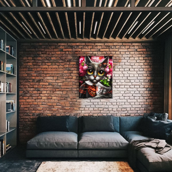 Постер на полотні - Киця Дзен ©Маріанна Пащук