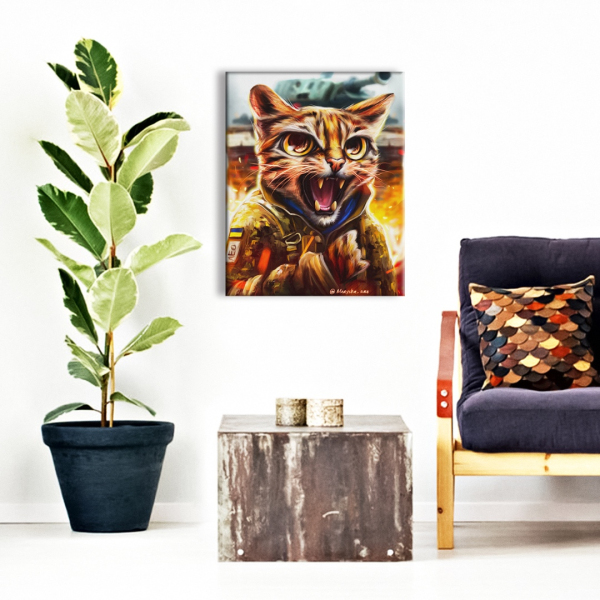 Постер на полотні - Котик Леопард ©Маріанна Пащук