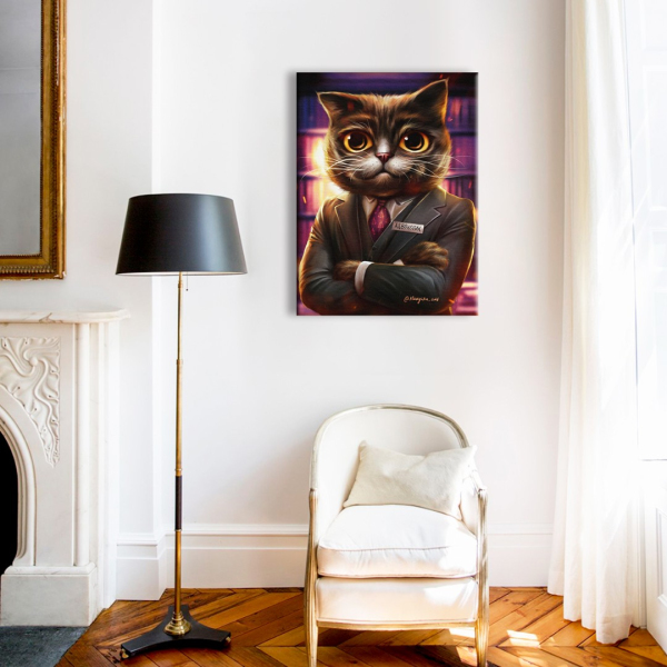 Постер на полотні - Котик адвокат ©Марианна Пащук