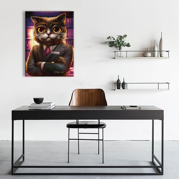 Постер на полотні - Котик адвокат ©Марианна Пащук