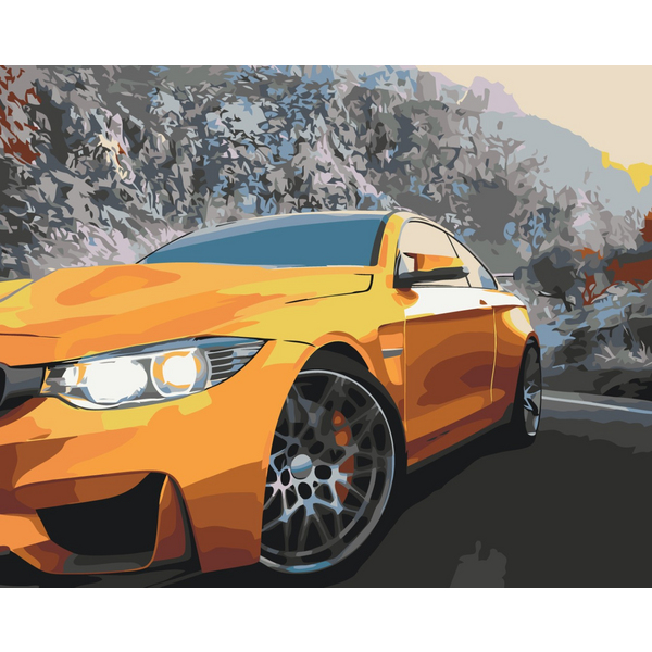 Картина по номерам Кораблі, автомобілі та літаки - Драйвовий пейзаж