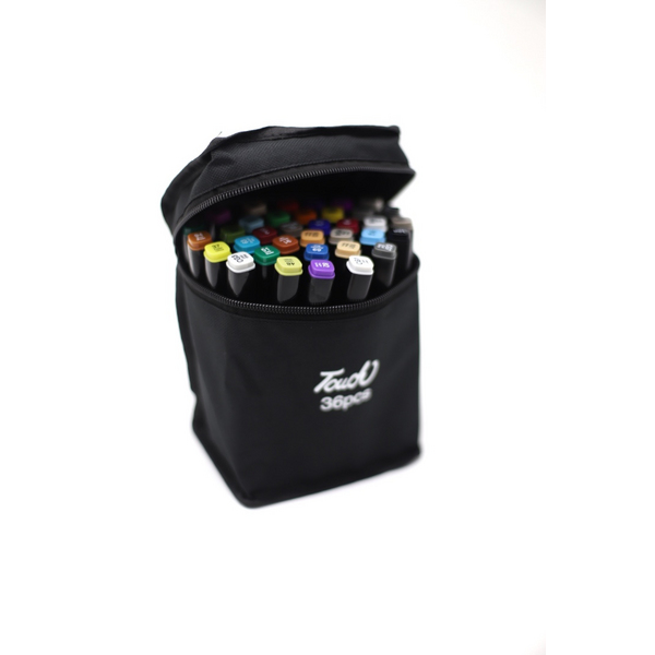 Перманентнi маркери - Набір перманентних двосторонніх маркерів на спиртовій основі (36 шт)