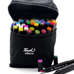 Набір перманентних двосторонніх маркерів на спиртовій основі (48 шт)