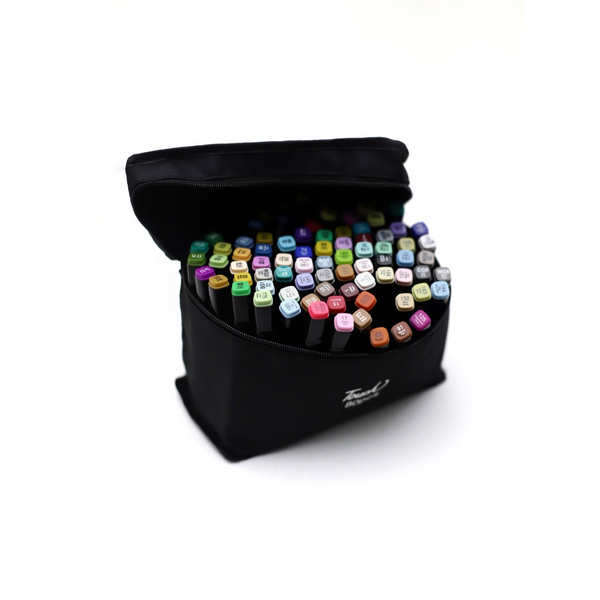 Перманентнi маркери - Набір перманентних двосторонніх маркерів на спиртовій основі (80 шт)