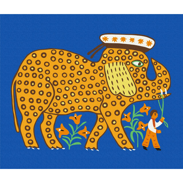 Картина по номерам Репродукції художників - Захотів слоник бути моряком © Maria Prymachenko