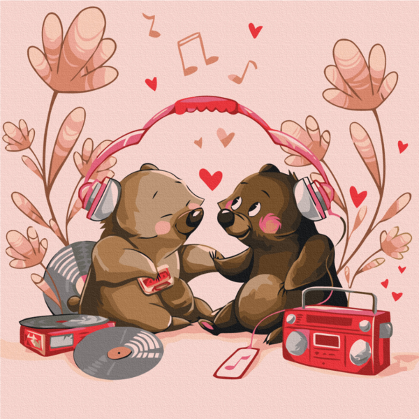 Картина по номерам Картины 40x40 - Melody of love @artdi.ua