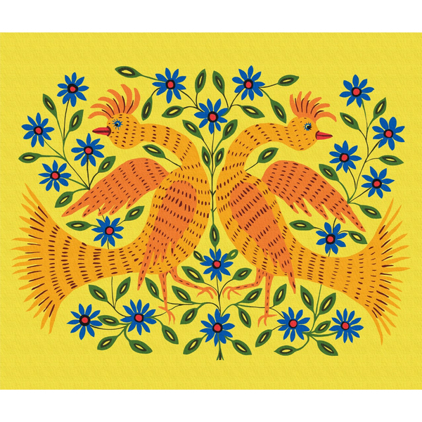 Картина по номерам Преміум картини - Українські танцюристи © Maria Prymachenko