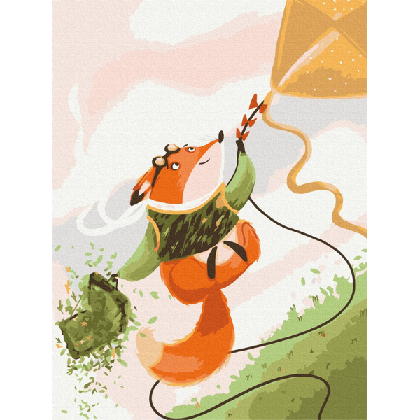 Картина по номерам Для дітей - Політ на повітряному змії © Yana Kozak