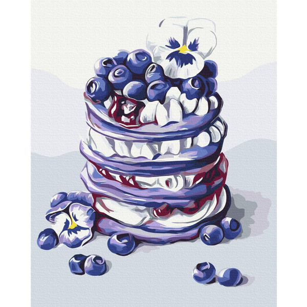 Картина по номерам Натюрморти - Панкейки з лохиною © Anna Kulyk