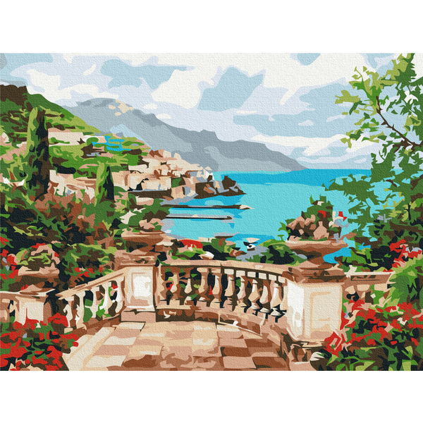 Картина по номерам Города - Вид на море