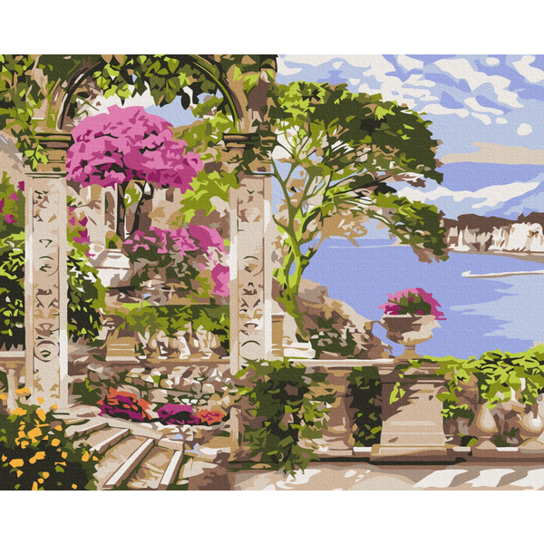 Картина по номерам Пейзажі - Цветы в саду