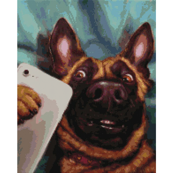 Алмазна мозаїка 40х50 - Селфі Чарлі ©Lucia Heffernan