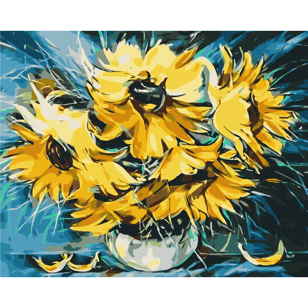 Картина по номерам Квіти - Подсолнухи © Oleg Loburak