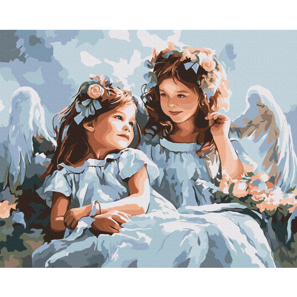 Картина по номерам Діти та ангели - Ангелы