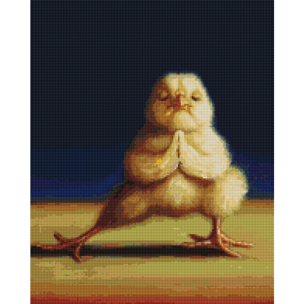 Алмазна мозаїка 40х50 - Йога цыпы ©Lucia Heffernan