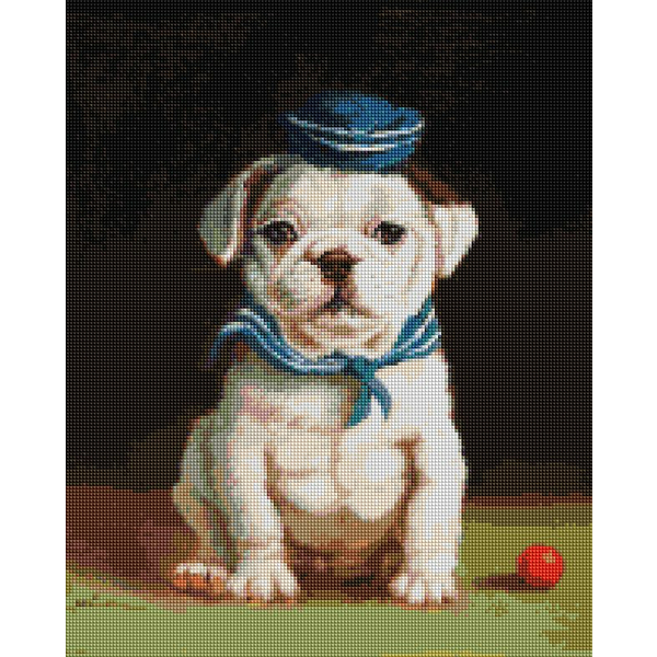 Алмазна мозаїка 40х50 - Бульдог ©Lucia Heffernan