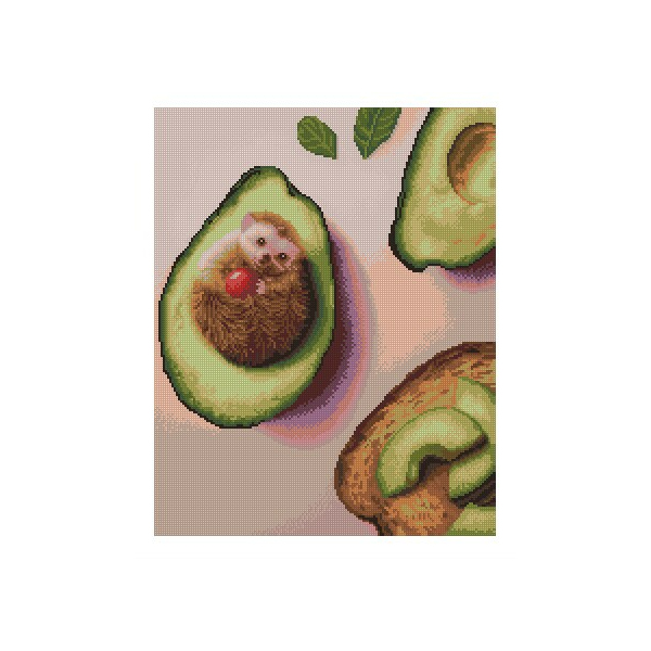 Алмазна мозаїка 40х50 - Авокадо тост ©Lucia Heffernan