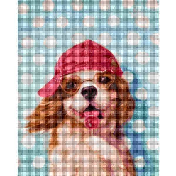 Алмазна мозаїка 40х50 - Песик с леденцем © Lucia Heffernan