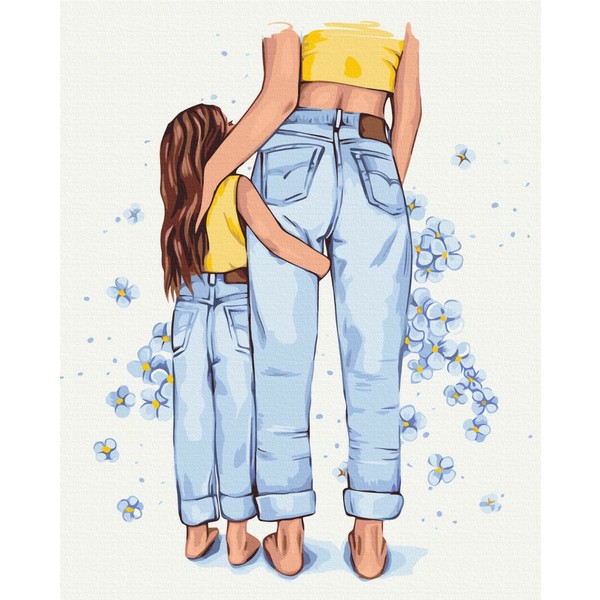 Картина по номерам Люди на картинах - Мамин стиль © Alla Berezovska