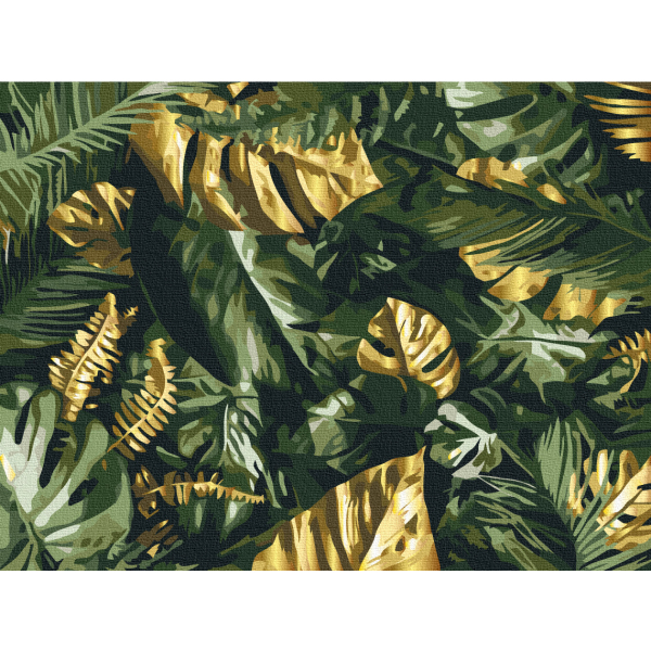 Картина по номерам Квіти - Пальмове листя