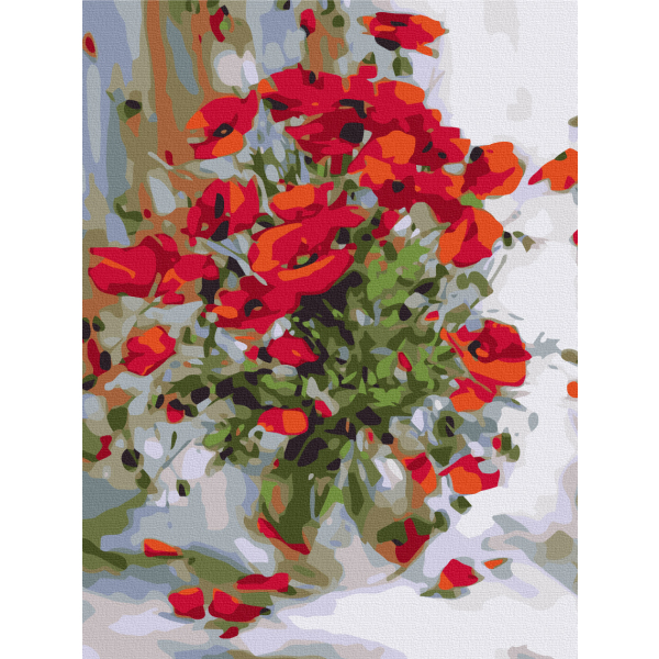 Картина по номерам Квіти - Масляні маки